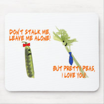 Celery Stalk And Pretty Peas mousepads by goldnsun Celery Stalk And Pretty Peas mousepads