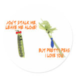 Celery Stalk And Pretty Peas