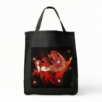 *Celeste* Star Bather mermaid Art Canvas Bag