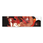 *Celeste* Star Bather mermaid Art Bumper Stickers