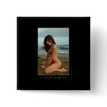 Celeste Thorson Malibu Sunset Pinback Button