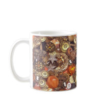 Celestial Amber Buttons Coffee Mugs