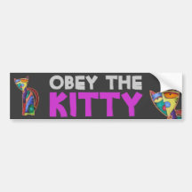 Celestial Cat Bumper Sticker