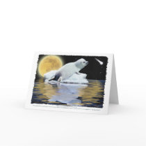 CELESTIAL CHILD HARP SEAL Cards by WILDERNESS_SHOP CELESTIAL CHILD HARP SEAL Cards