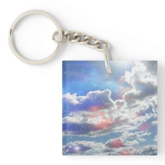 Celestial Clouds Acrylic Keychains