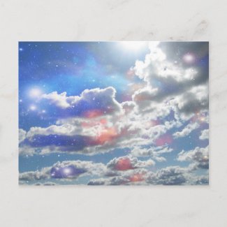 Celestial Clouds Postcard postcard