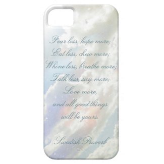 Celestial Clouds, Swedish Proverb iPhone 5 Case