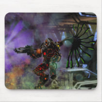 Celestial Cyber Angel Mouse Pad