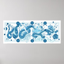 Celestial Dragon Tale Print