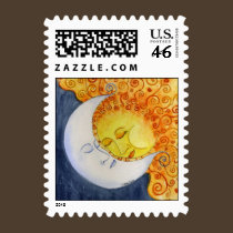 Celestial Embrace Postage Stamp