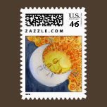 Celestial Embrace Postage Stamp stamps