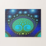 Celestial Forest Nature Pattern Abstract Art Jigsaw Puzzle