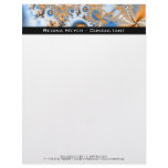 Celestial · Fractal Art · Blue &amp; Orange Letterhead Design