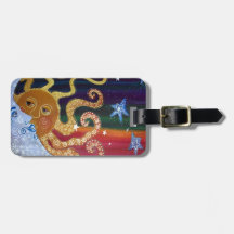 Celestial Luggage Tags