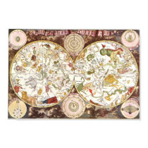 Celestial map from the 17th century posters by MyOtherPlanet Celestial map from the 17th century posters