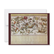 Celestial Map, Johannes van Keulen, 1709 invitations