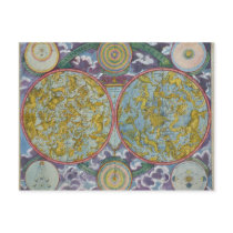 Celestial Map of the Planets Postcards