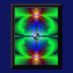 Celestial Masquerade Poster with Printed Frame