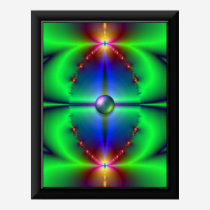 Celestial Masquerade Poster with Printed Frame