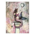Celestial Mermaid Fantasy Art Poster Print