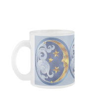 Celestial Moon and Stars mugs