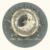 Celestial Moon Bookplate Stickers