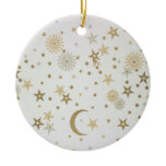 Celestial motif wallpaper, late nineteenth century ornaments