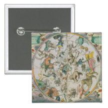 Celestial Planisphere Showing the Signs of the Zod Buttons