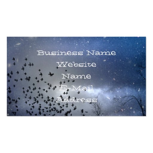 Celestial Sky Business Card Templates (front side)