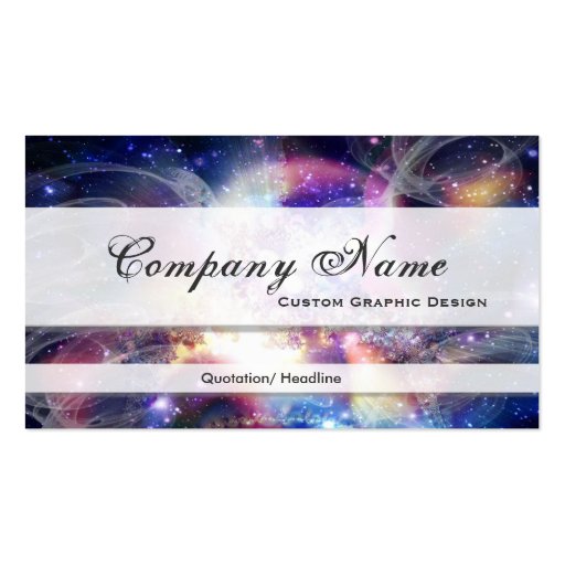 Celestial Space Abstract Business Cards