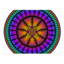 Celestial Sphere Mosaic Postcard