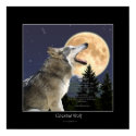 CELESTIAL WOLF full Poster posters by RavenSpiritPrints CELESTIAL WOLF full Poster posters