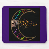 Celestrial Moon Aries Mouse Pads