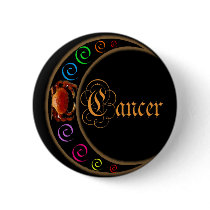 Celestrial Moons Zodiac Cancer buttons by Art_by_Maria Celestrial Moons Zodiac Cancer buttons