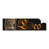 Celestrial Zodiacs - Leo bumper stickers