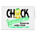 Celiac Disease Chick Interrupted 2 Greeting Card