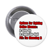 Celiac Disease Fighting Options Pinback Buttons