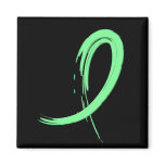 Celiac Disease Light Green Ribbon A4 Fridge Magnet