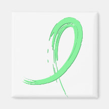 Celiac Disease Light Green Ribbon A4 Refrigerator Magnet