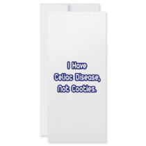 Celiac Disease...Not Cooties Custom Rack Card