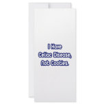 Celiac Disease...Not Cooties Custom Rack Card