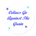 Celiacs Go Against The Grain stickers by FunnyFloridian Celiacs Go Against The Grain stickers