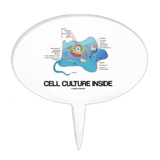 Cell Culture Inside (Eukaryotic Cell) Cake Toppers