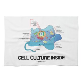 Cell Culture Inside (Eukaryotic Cell) Kitchen Towels