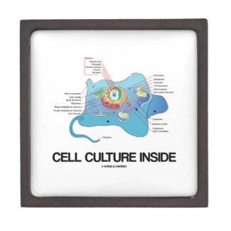 Cell Culture Inside (Eukaryotic Cell) Premium Jewelry Boxes