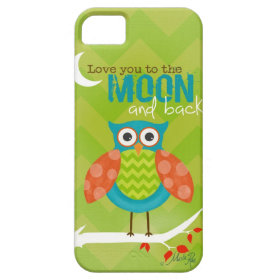 Cell Phone Cover / Love you to the Moon ~ Owl iPhone 5/5S Cases