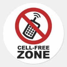 Cell Phone Free zone Sticker