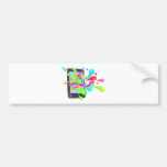 Cell phone jelly bubble concept bumper stickers