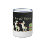 Cell Phone Reindeer Coffee Mug