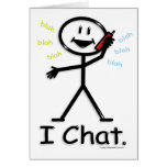 Cell Phone talker Greeting Card